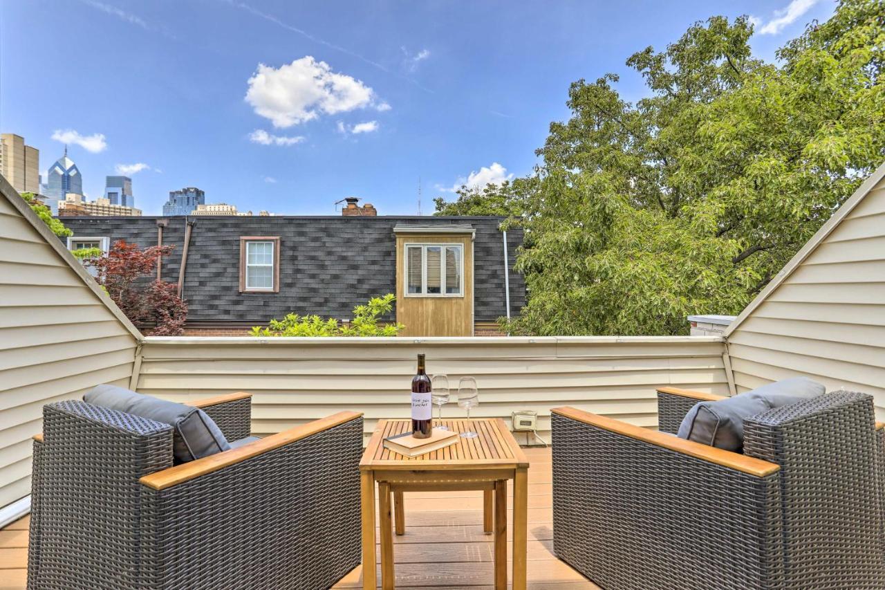 Philly Townhome With Private Patio And City Views Filadelfia Esterno foto