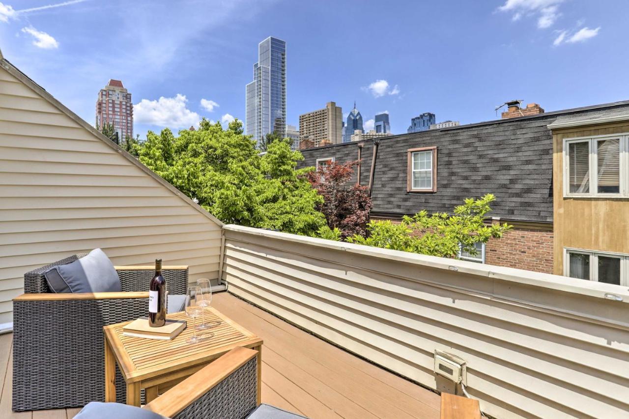 Philly Townhome With Private Patio And City Views Filadelfia Esterno foto